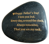 Father's Day Gifts, Engraved Rock gift - STERLINGCLAD