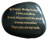 Mother's Day gift, engraved stone. - STERLINGCLAD 
