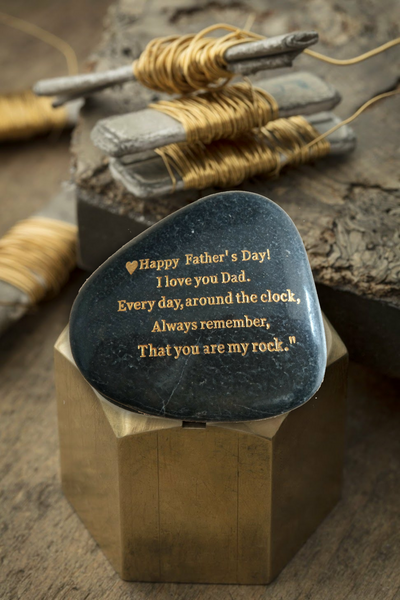 Father's Day Gifts, Engraved Rock gift – STERLINGCLAD