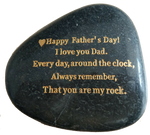 Father's Day Gifts, Engraved Rock gift - STERLINGCLAD 