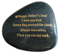 Father's Day Gifts, Engraved Rock gift - STERLINGCLAD 