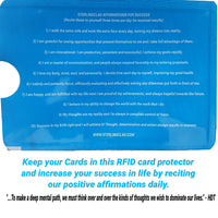 10 RFID Credit Card Protector Sleeves-Handy Reference Charts on Each Sleeve - STERLINGCLAD 