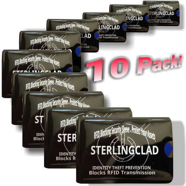 where to buy security sleeves for credit cards 10 RFID Blocking Credit Card Chip Enhanced License Sleeves – STERLINGCLAD